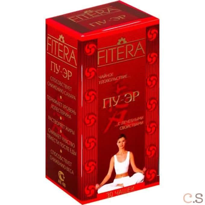 Чай Пу-эр 30 пакетиков по 2 гр Fitera