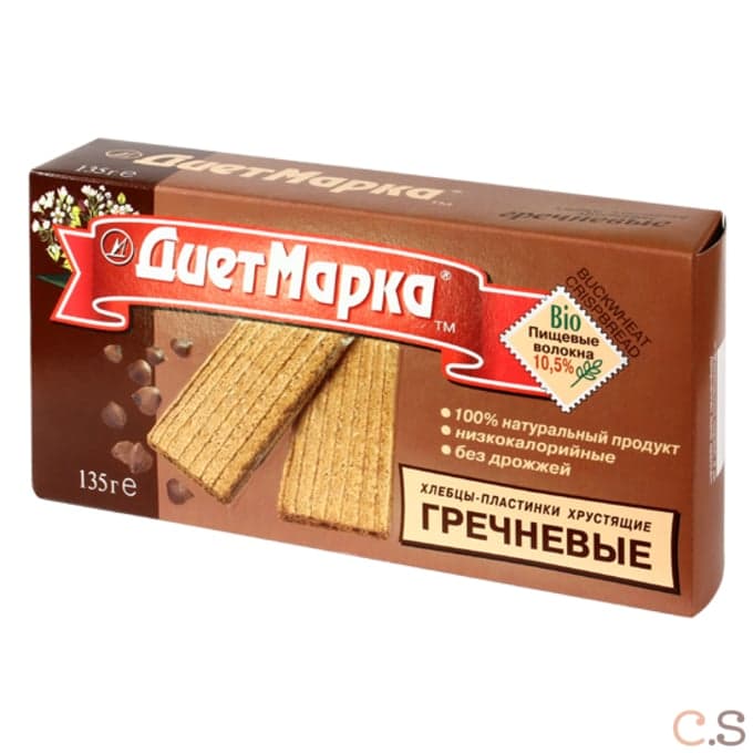 Хлебцы-пластинки хрустящие гречневые 135 гр Диет Марка