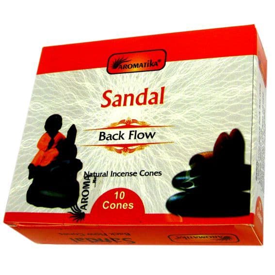 Сандал (Sandal) благовония стелющийся дым 10 конусов Aromatika
