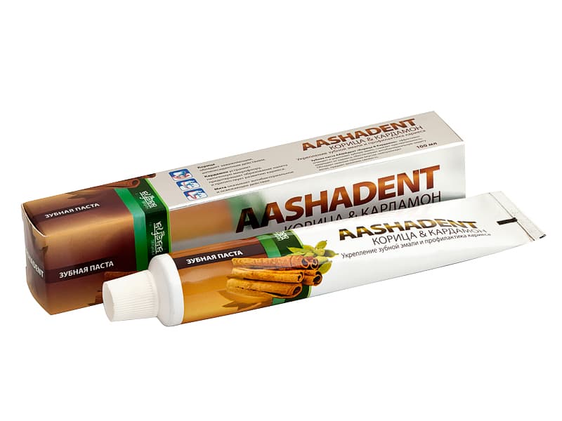 Зубная паста Корица-Кардамон 100 гр Aasha Herbals