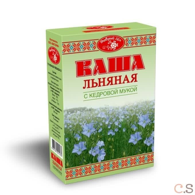 Каша льняная с кедровой мукой 400 гр Добрый лен