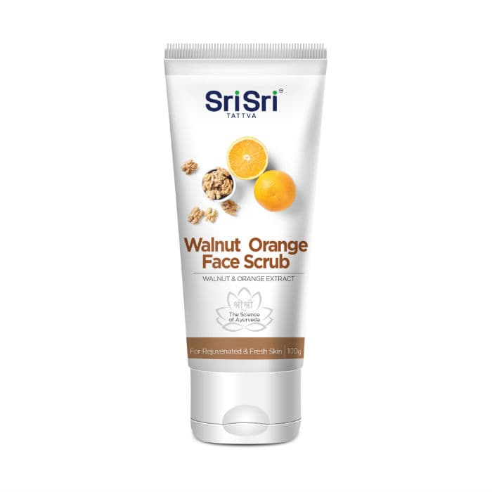 Скраб для лица орехово-апельсиновый / Walnut Orange Face Scrub 100 гр SriSri Tattva