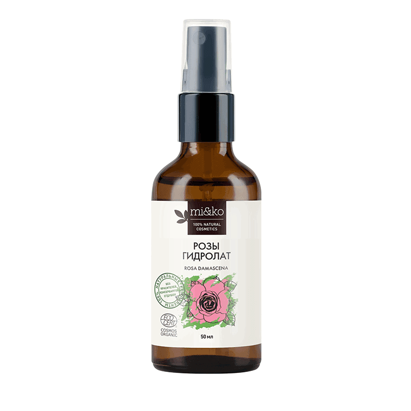 Гидролат Роза 50, COSMOS ORGANIC, Mi&Ko