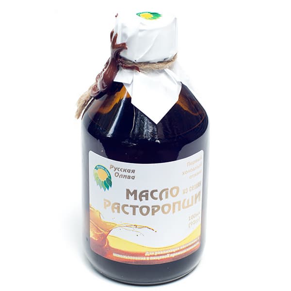 Масло из семян расторопши 100 мл Русская олива