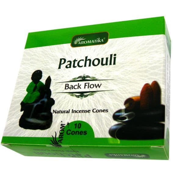 Пачули (Patchouli) благовония стелющийся дым 10 конусов Aromatika