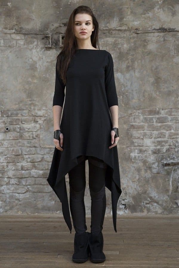 Спортивное платье Eva Basic Black - Размер 40-42