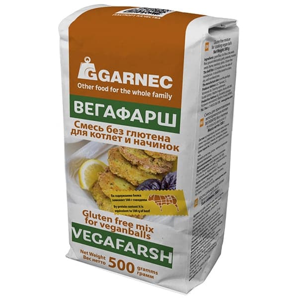 Смесь без глютена для приготовления котлет 500 гр  Вегафарш