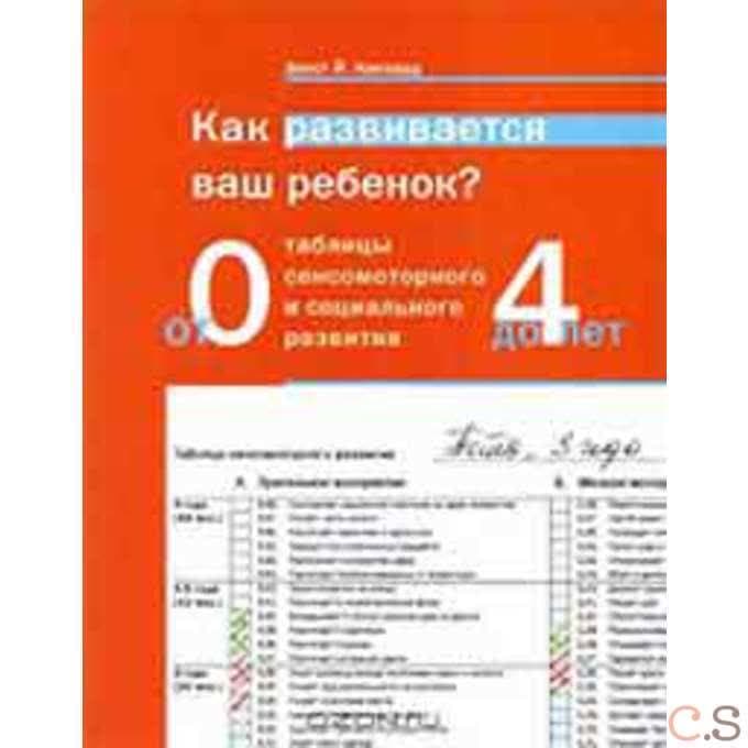 Как развивается ваш ребенок? Таблицы сенсомоторного развития. От рождения до 4-х лет