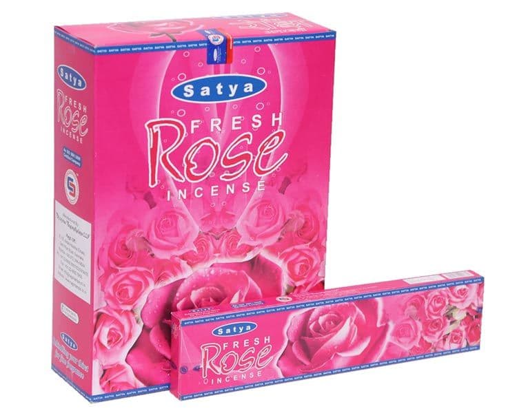 Свежая роза (Fresh Rose) благовония 20 гр Satya
