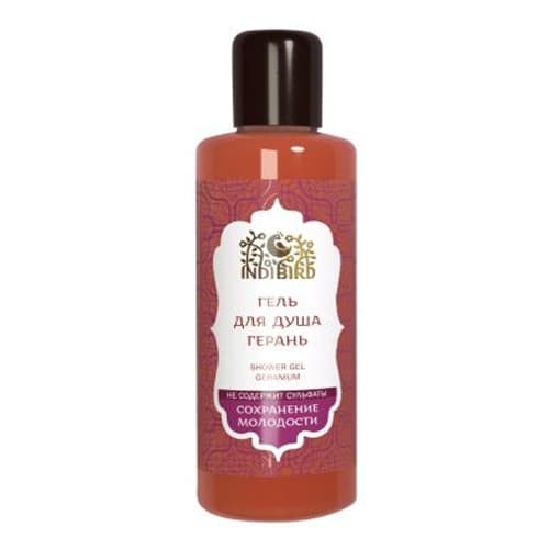 Гель для душа Герань / Geranium Shower Gel SLS-free 100 мл Indibird