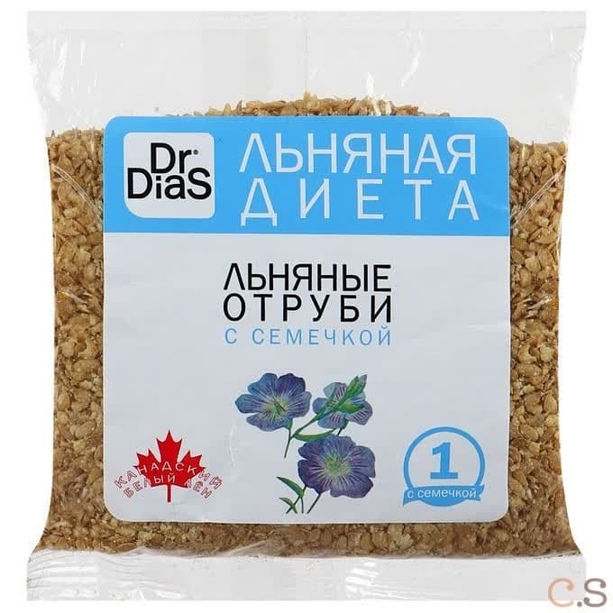 Отруби льняные с семечками 100 гр Dr.Dias