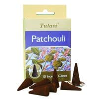 Пачули (Patchouli) благовония 15 конусов Sarathi Tulasi