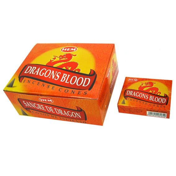 Кровь Дракона (Dragon Blood) благовония 10 конусов HEM
