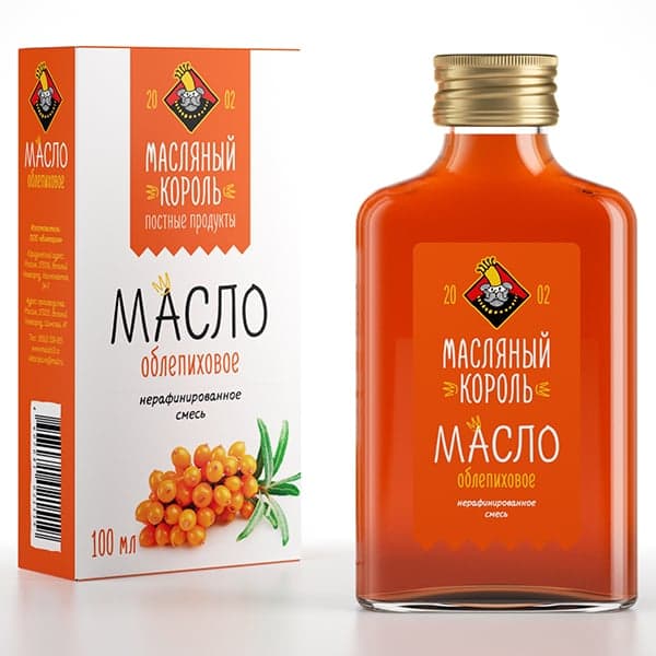 Масло облепиховое (смесь) 100 мл Масляный Король