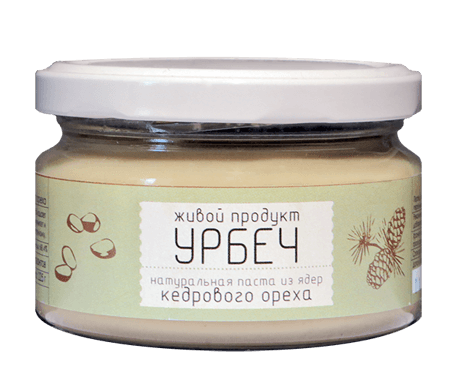 Урбеч из ядер кедрового ореха 225 гр Живой продукт
