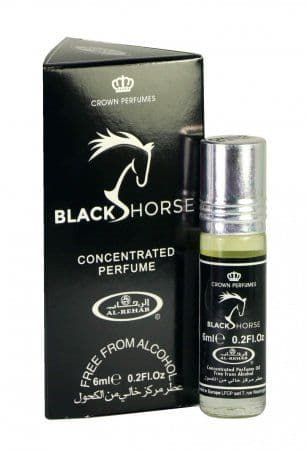 Масляные духи Black Horse / Черная Лошадь - Al Rehab, 6 мл.