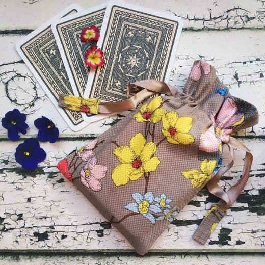 Мешочек для Таро Summer с атласными лентами