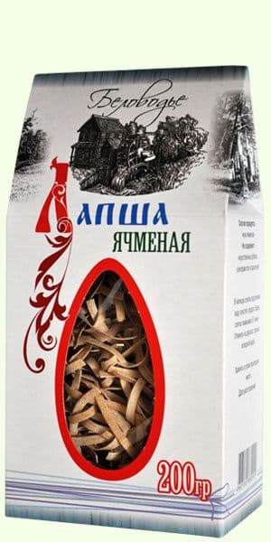 Макароны лапша ячменная 200 гр Беловодье