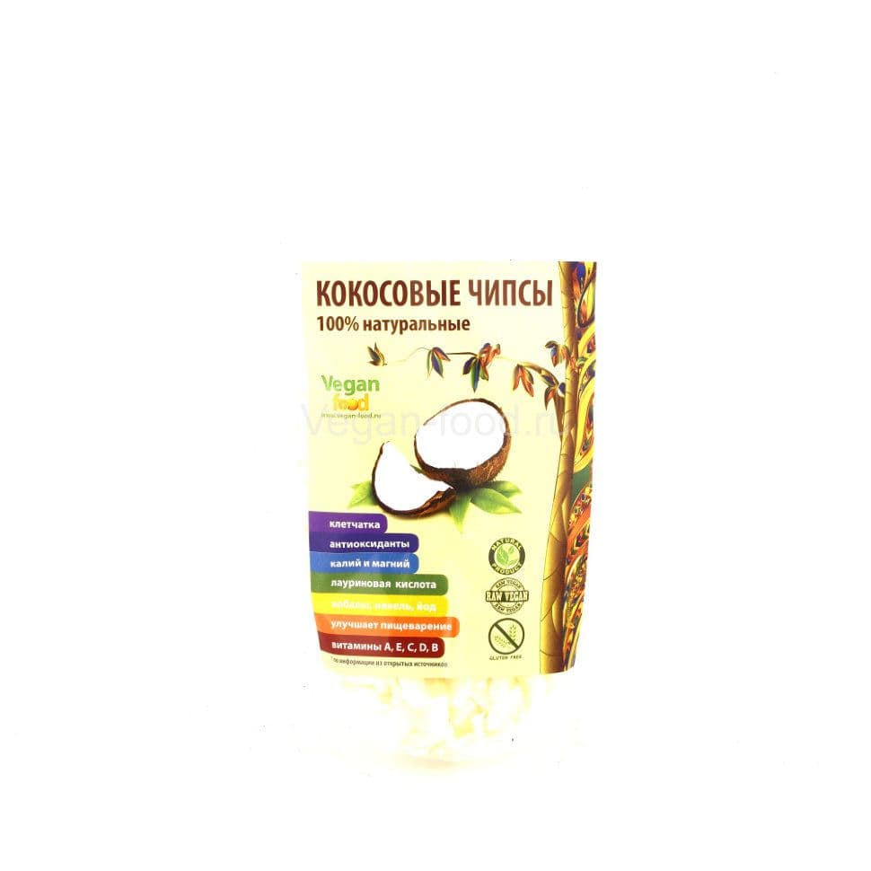 Кокосовые чипсы 50 г., Vegan food