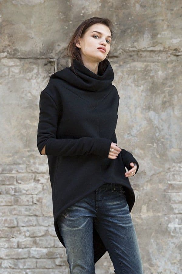 Спортивный свитшот Umi Black - Размер 44-46