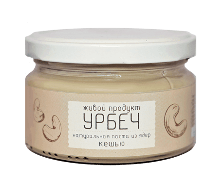 Урбеч из ядер кешью 225 гр Живой продукт