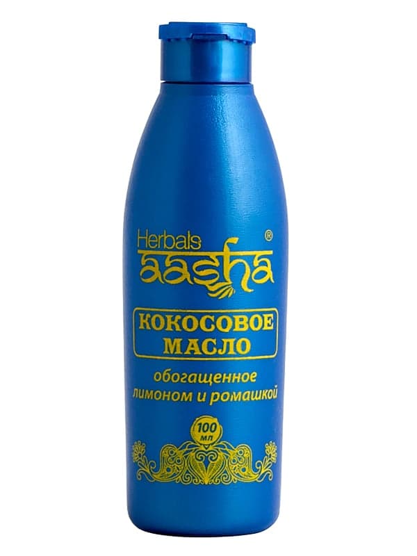 Масло кокосовое с лимоном и ромашкой Aasha Herbals