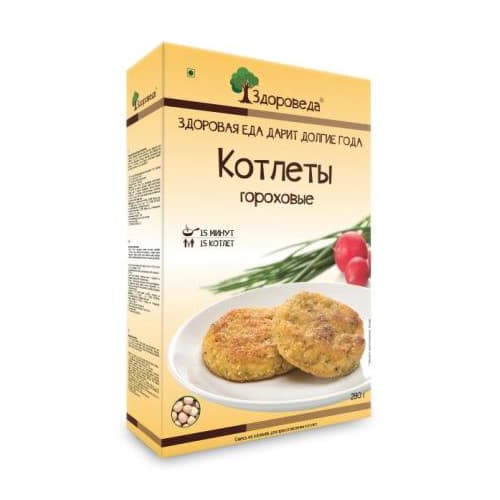 Котлеты гороховые 280 гр Здороведа