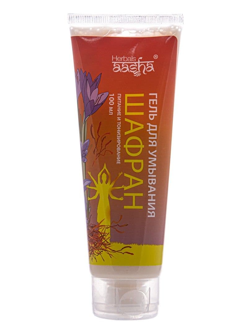 Гель для умывания ШАФРАН, Aasha Herbals