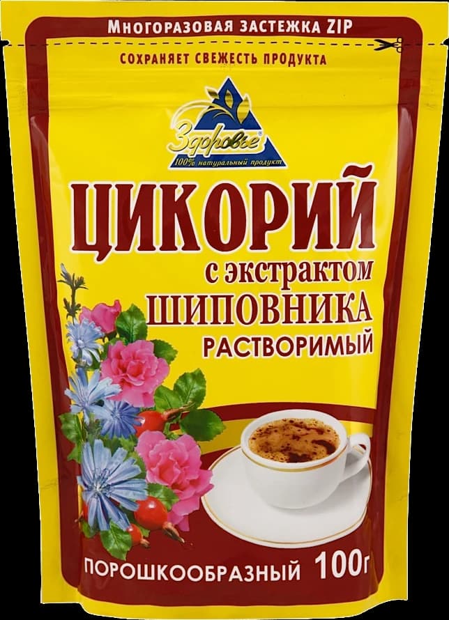 Цикорий растворимый с шиповником Zip 100 гр Здоровье