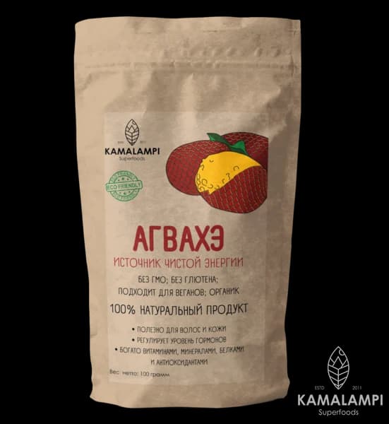 Порошок плодов Агвахэ 100 гр Kamalampi Superfoods