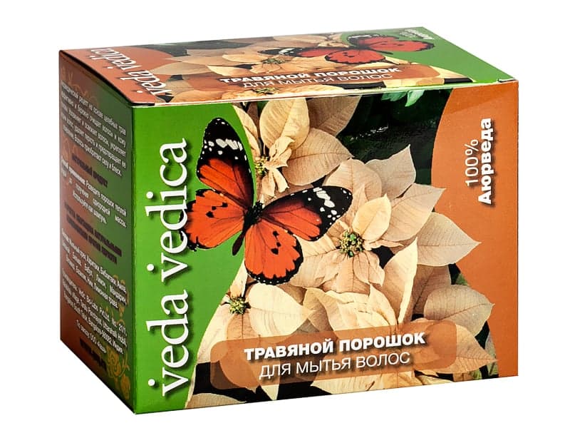 Травяной порошок для мытья волос 5х20 гр Veda Vedica