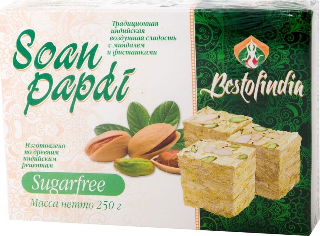 Соан Папди без сахара (Soan Papdi Sugarfree), индийские сладости