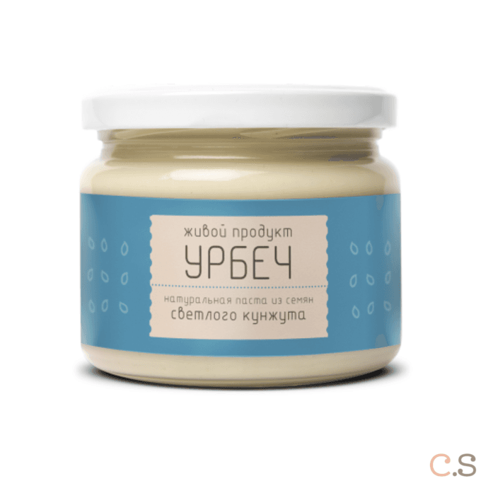 Урбеч из семян светлого кунжута 225 гр Живой продукт