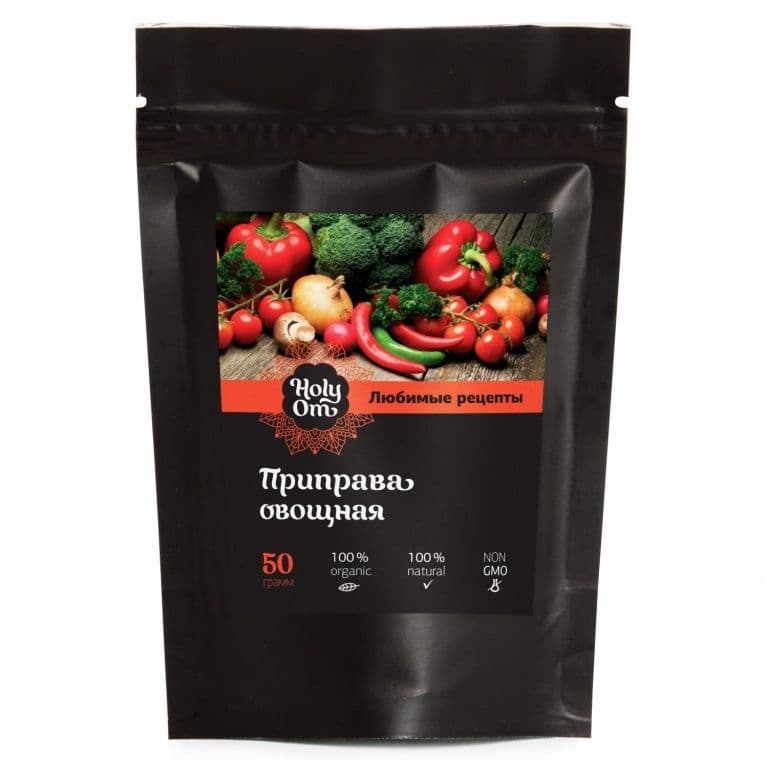 Приправа овощная Holy Om 50гр Любимые рецепты