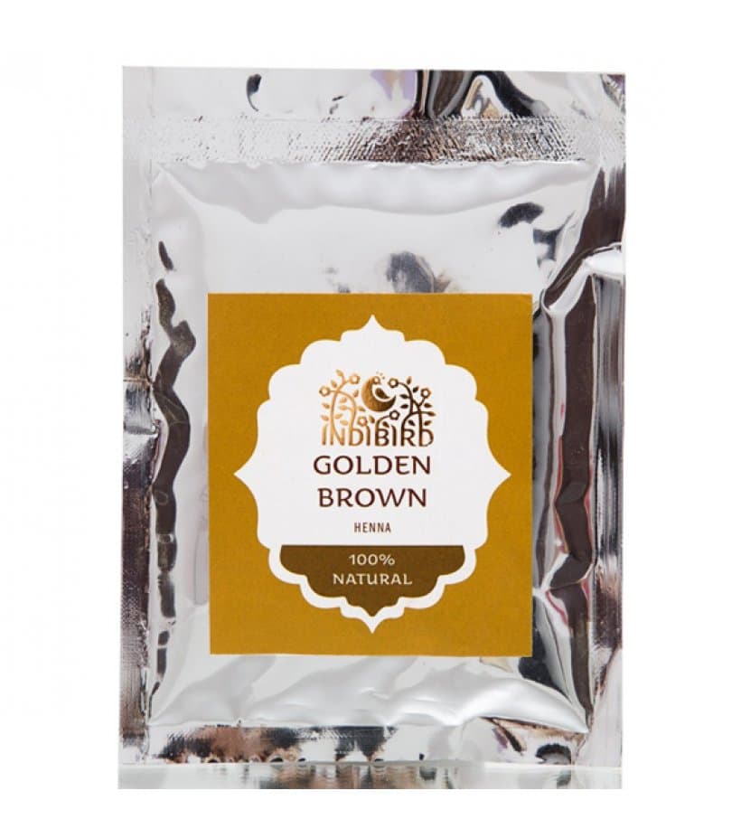 Хна золотисто-коричневая / Golden Brown Henna 50 г Indibird