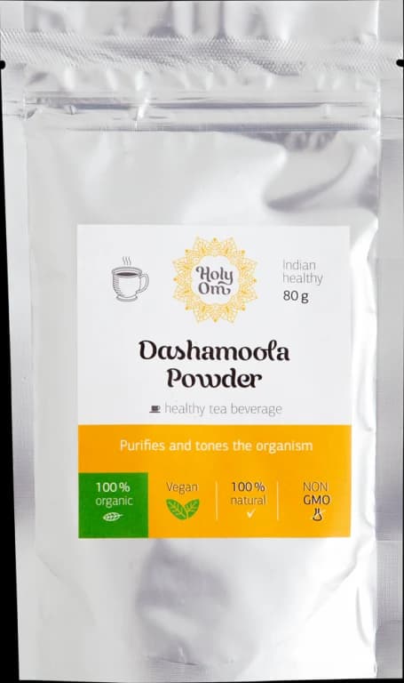 Дасамула порошок (Dashamoola Powder) чайный напиток 80г Holy Om