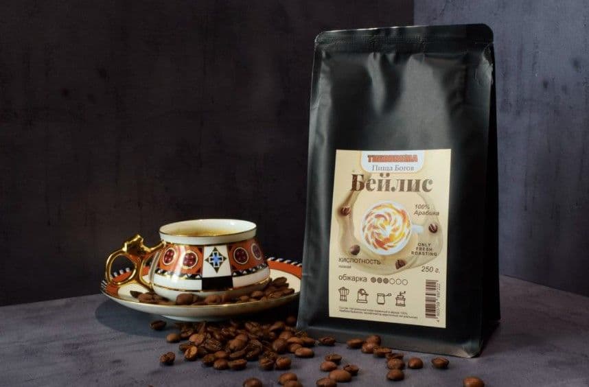 Кофе Бейлис, зерновой, Theobroma "Пища Богов"
