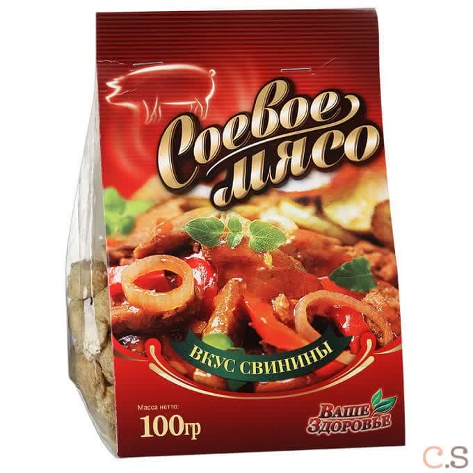 Соевое мясо вкус свинины к.к 100 гр Ваше здоровье