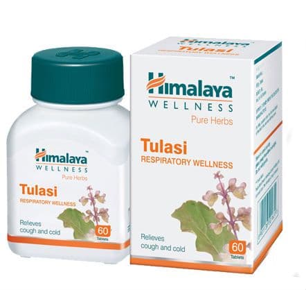 Тулси (Tulasi) Туласи от кашля и простуды Himalaya 60 таб