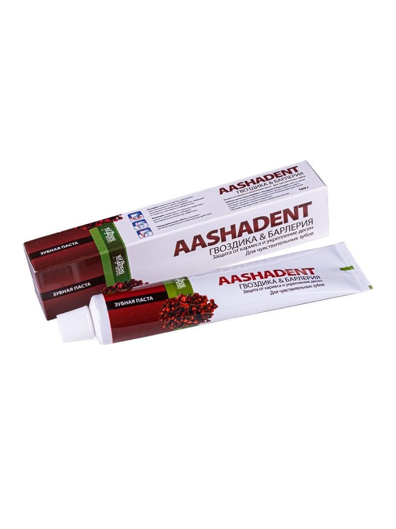 Зубная паста Гвоздика и Барлерия, Aasha Herbals