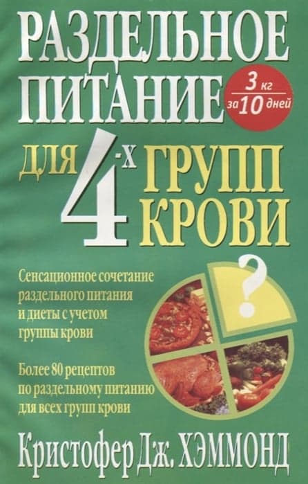 Раздельное питание для 4-х групп крови