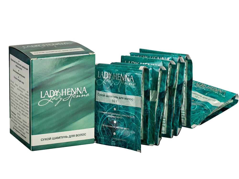 Сухой шампунь для мытья волос 10 гр Lady Henna
