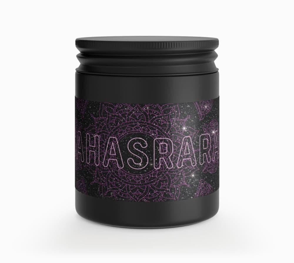 Свеча Чакра САХАСРАРА (Chakra SAHASRARA) ароматическая в банке Бергамот, Пряности. 190 мл Ucandles