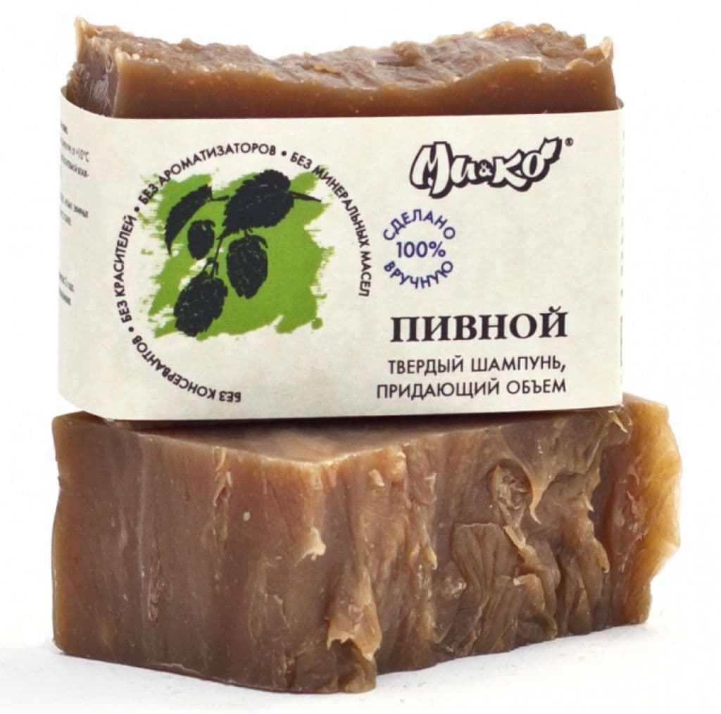 Шампунь твердый Пивной 75 гр МиКо