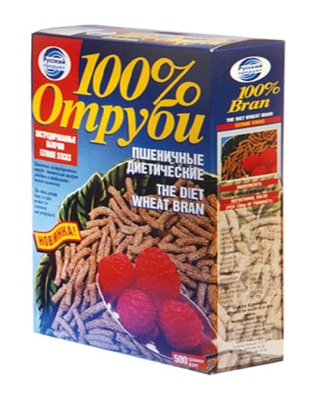 Отруби пшеничные 100% диетические 500 гр Русский продукт
