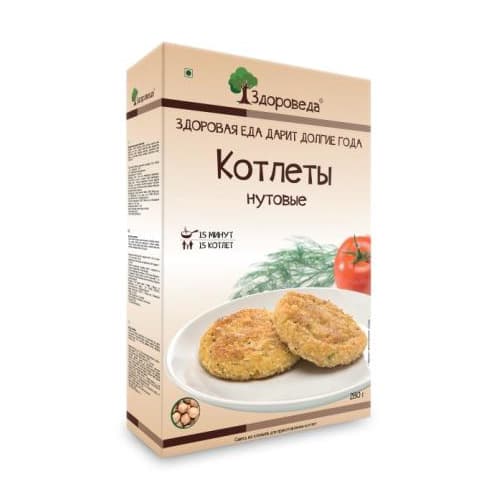 Котлеты нутовые 280 гр Здороведа
