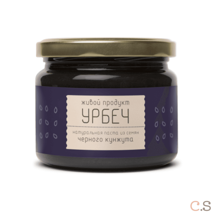 Урбеч из семян черного кунжута 225 гр Живой продукт