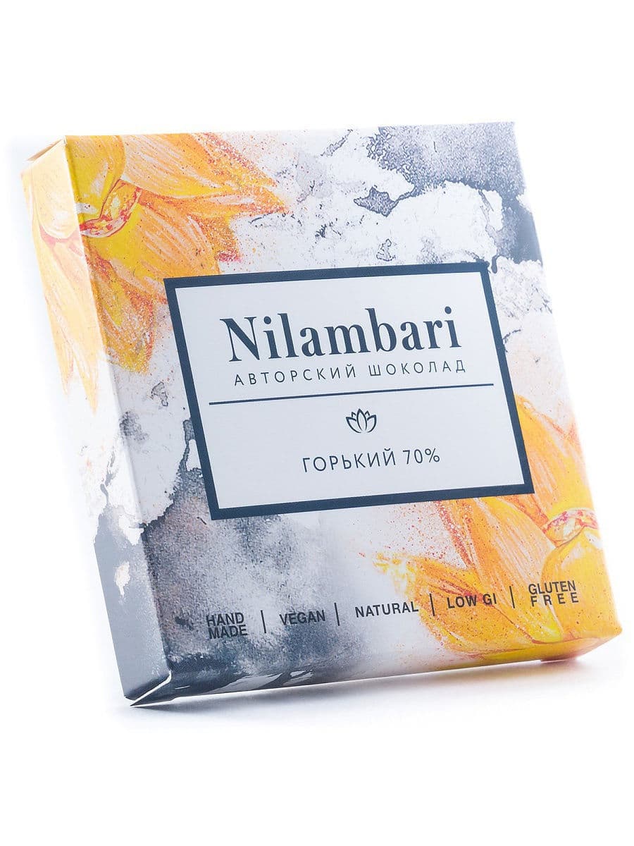 Шоколад горький 70% 65 гр Ниламбари (Nilambari)