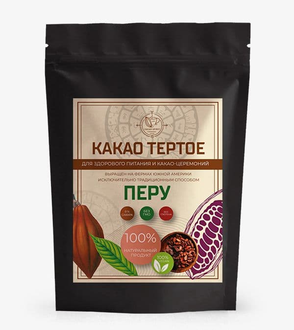 Какао тертое Перу Criollo 250 г