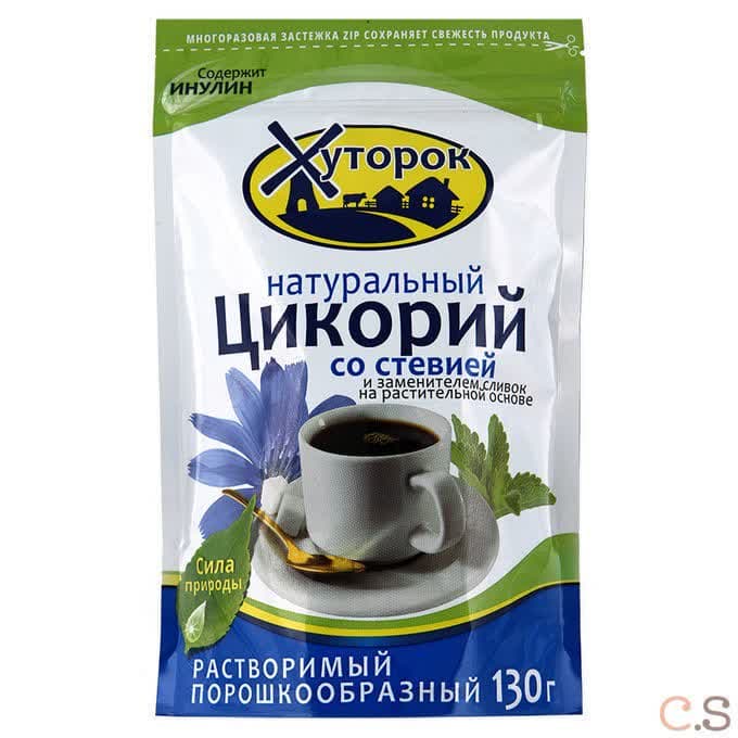 Цикорий Бабушкин Хуторок на стевии со сливками растворимый Zip 100 гр